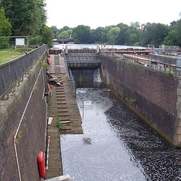 Fuhlsbüttler Schleuse in Hamburg